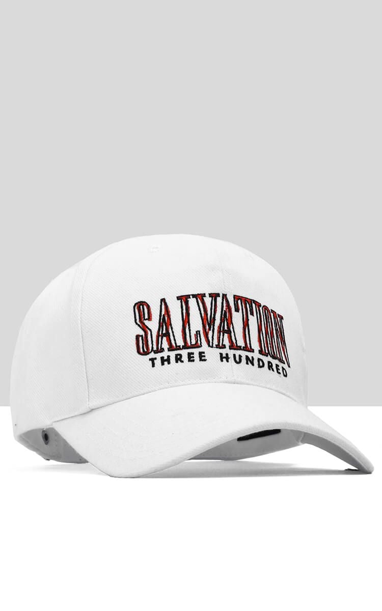 Salvation Three Hundred Cap In White