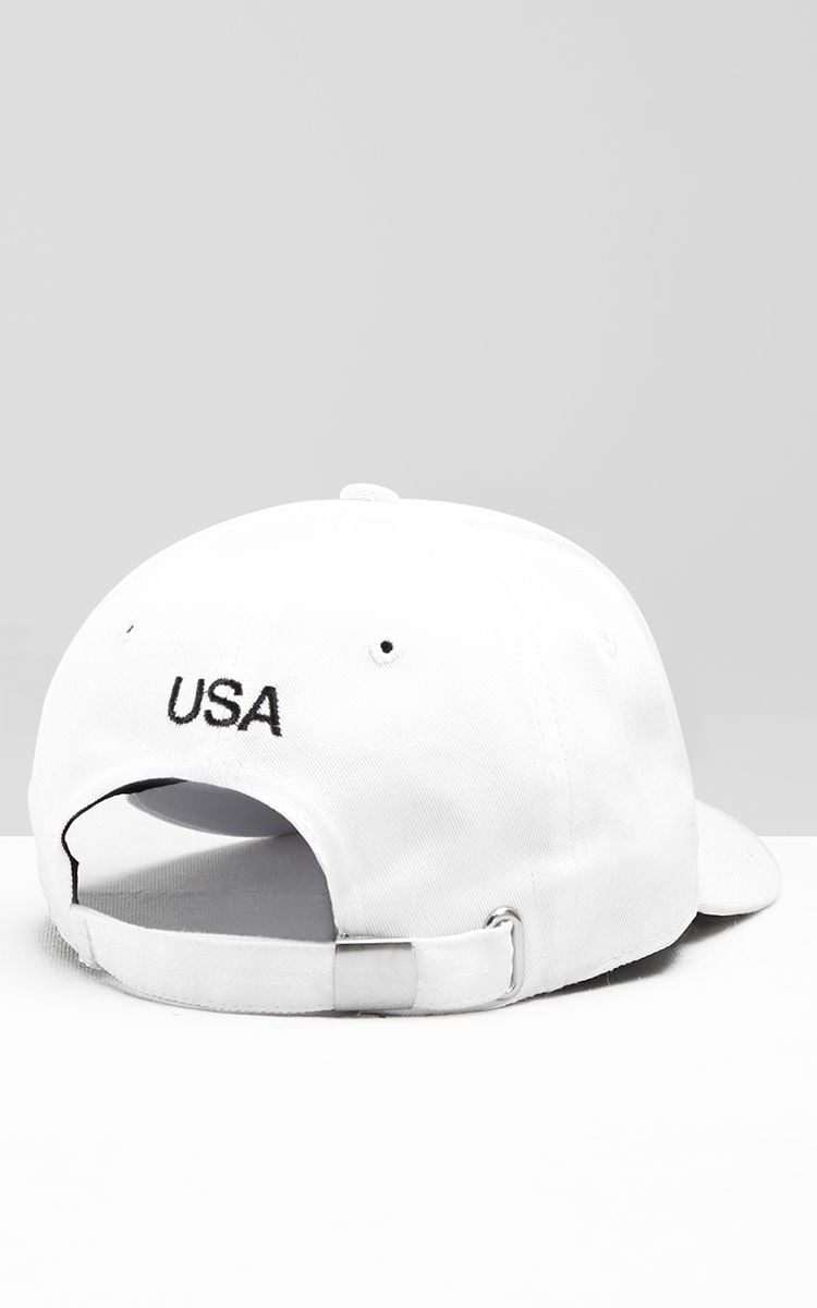 USA Cap In White