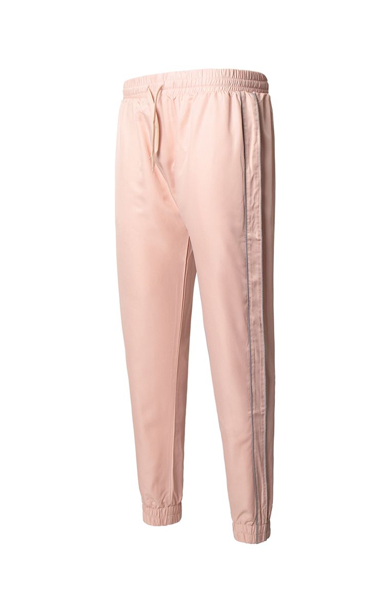 Memories Side Reflective Stripe Track Pants In Pink