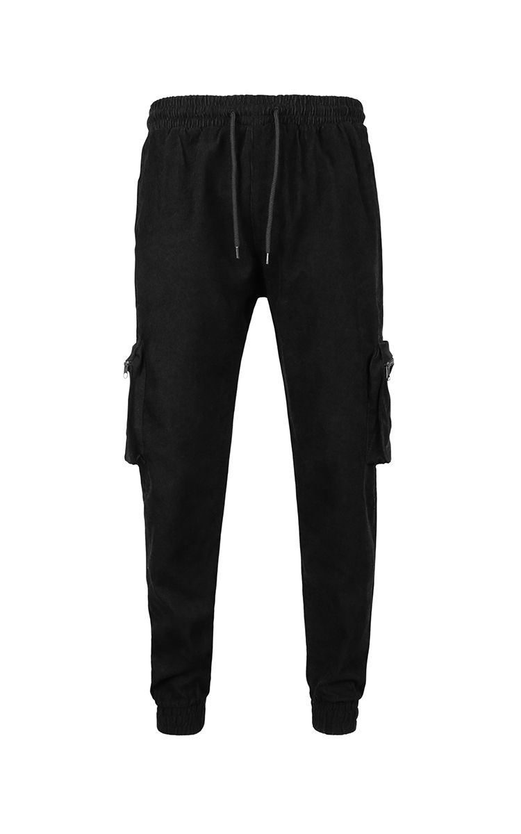 Jogger Pants With Side Pockets In Black