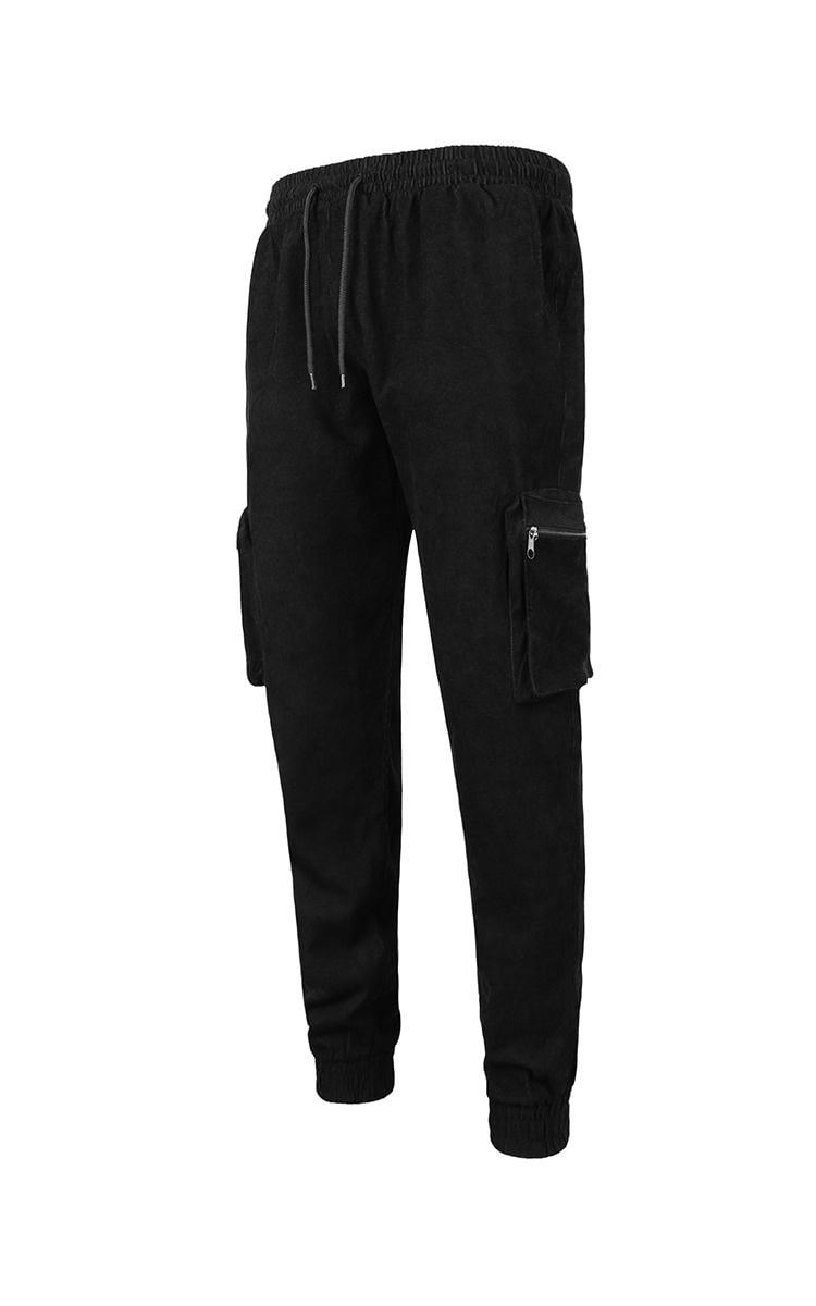 Jogger Pants With Side Pockets In Black