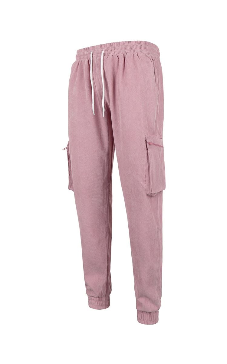 Jogger Pants With Side Pockets In Pink