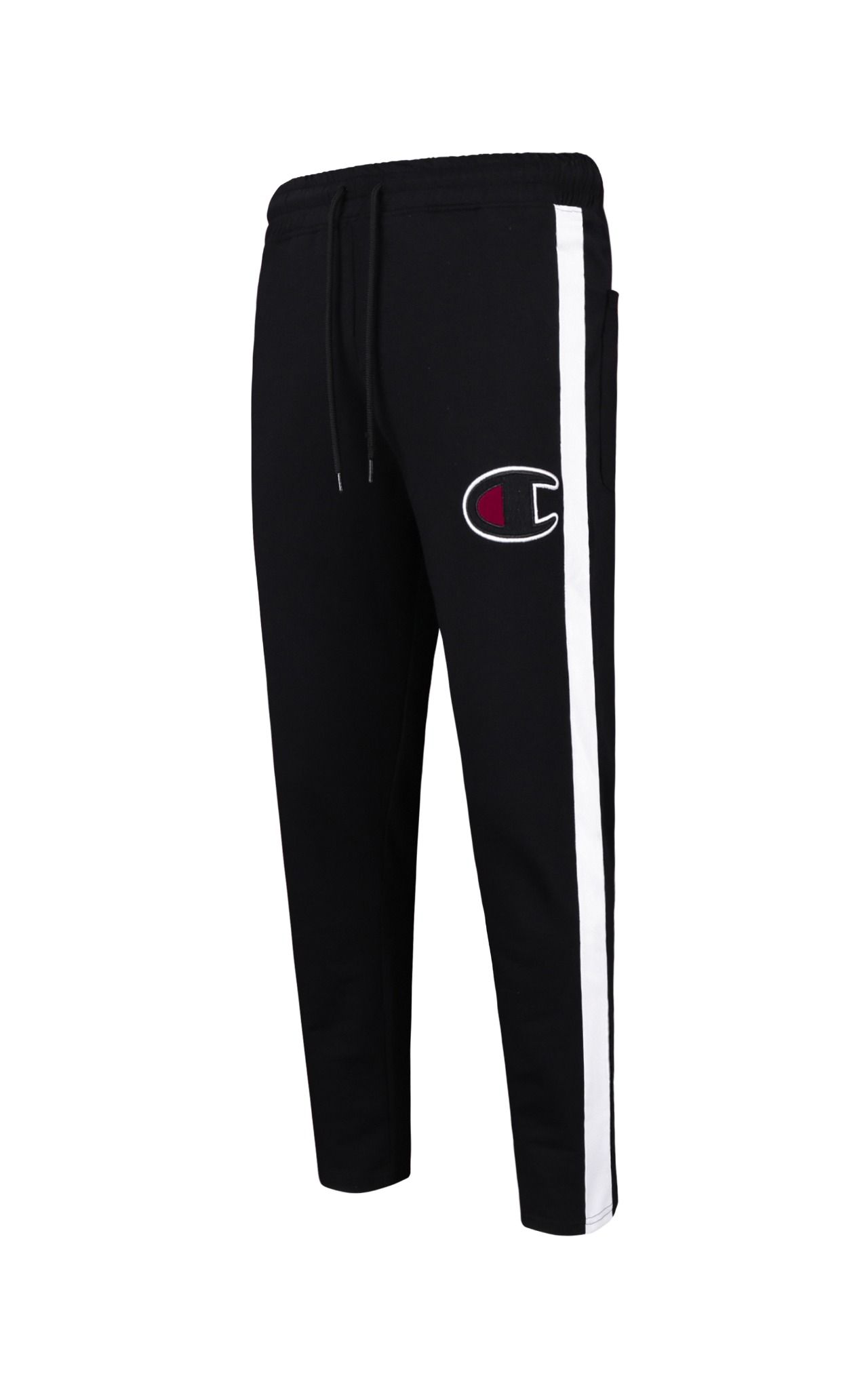 Champion Sweatpants With Side Stripe In Black