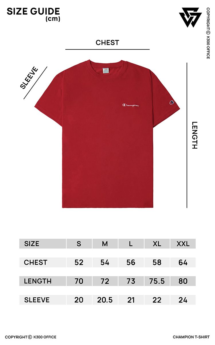 Men's Champion T-shirt S XXL Size Chart Printful Tee Guide Mockup JPEG  Download -  Hong Kong