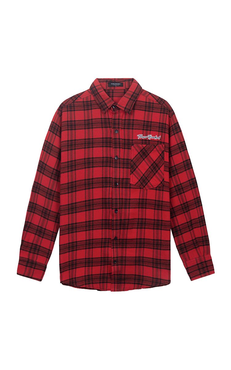 Three Hundred Flannel Shirt In Red
