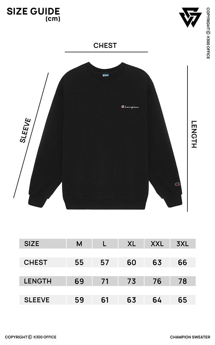 Champion Big Logo Sweater In Pink Three Hundred