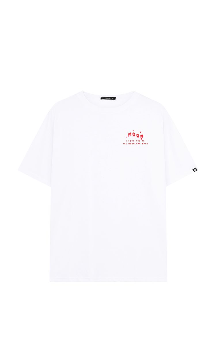 Fly Me To The Moon Tee White