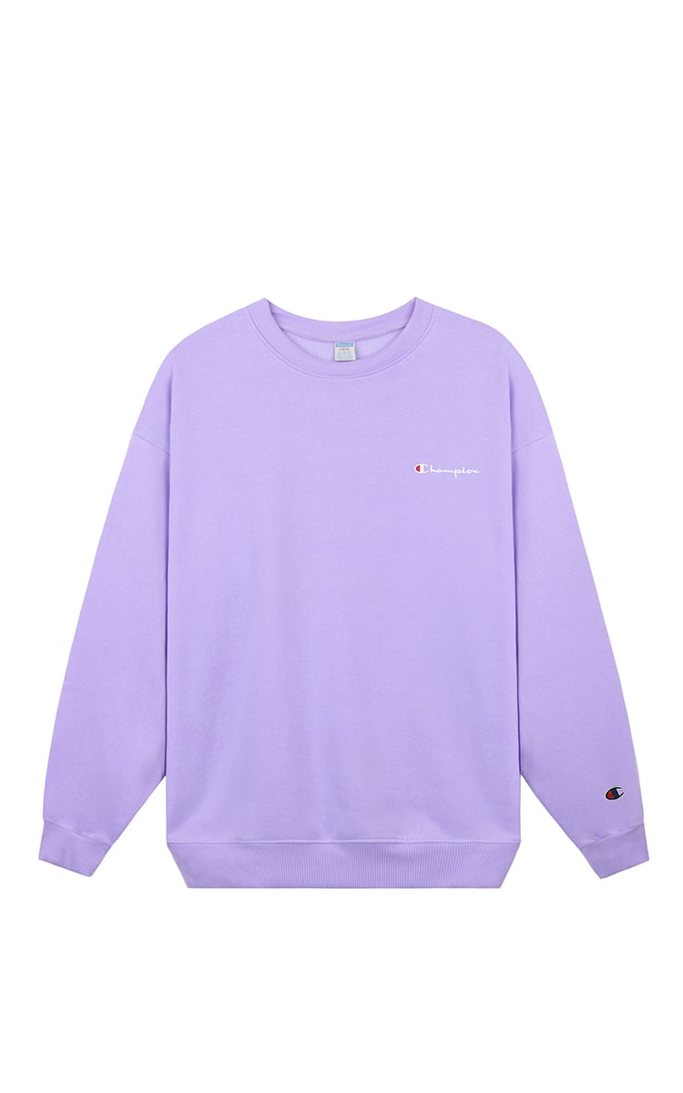 Champion sweater shop light purple gold