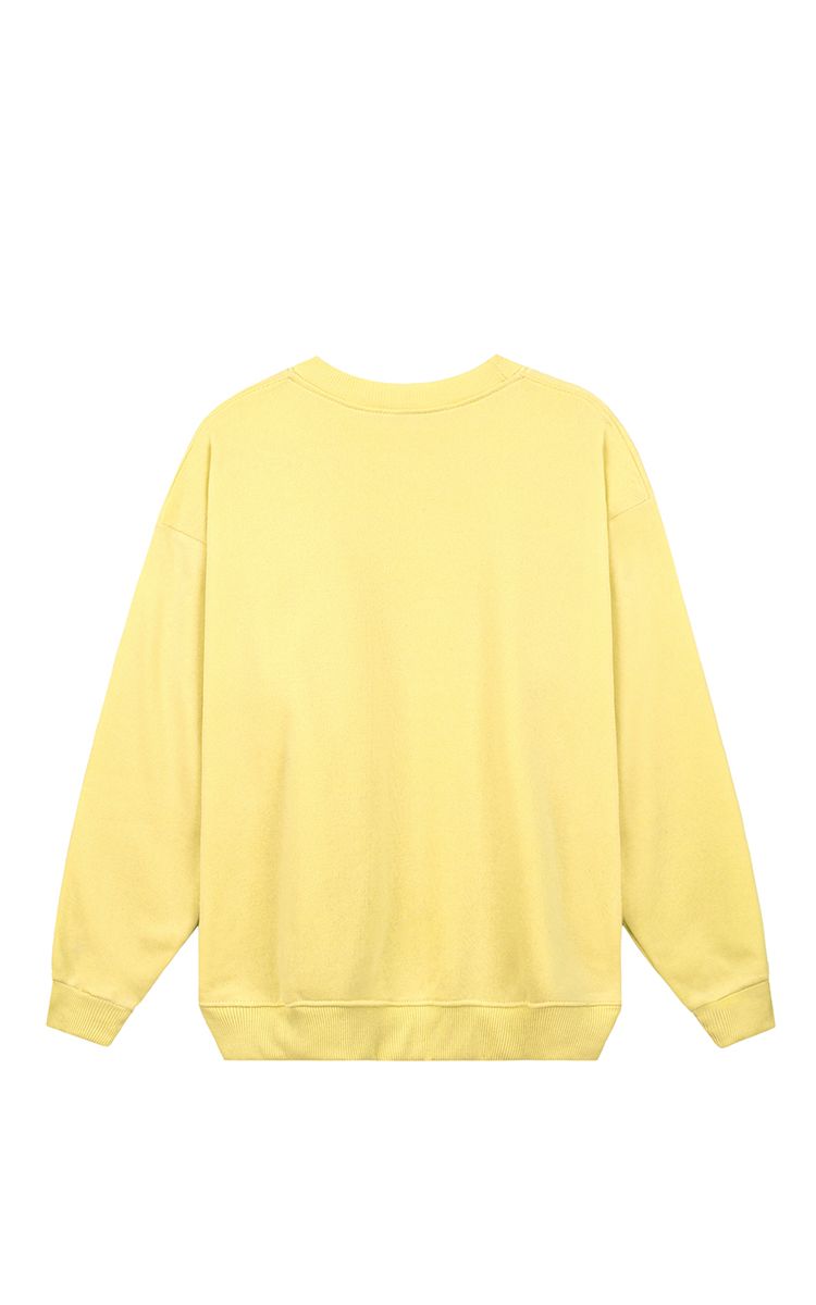 Champion Embroidered Logo Sweater In Yellow Three Hundred