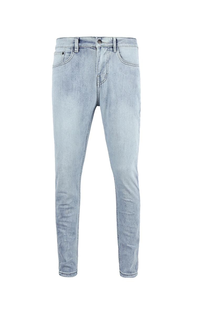 Skinny Jeans In Mid Wash Blue