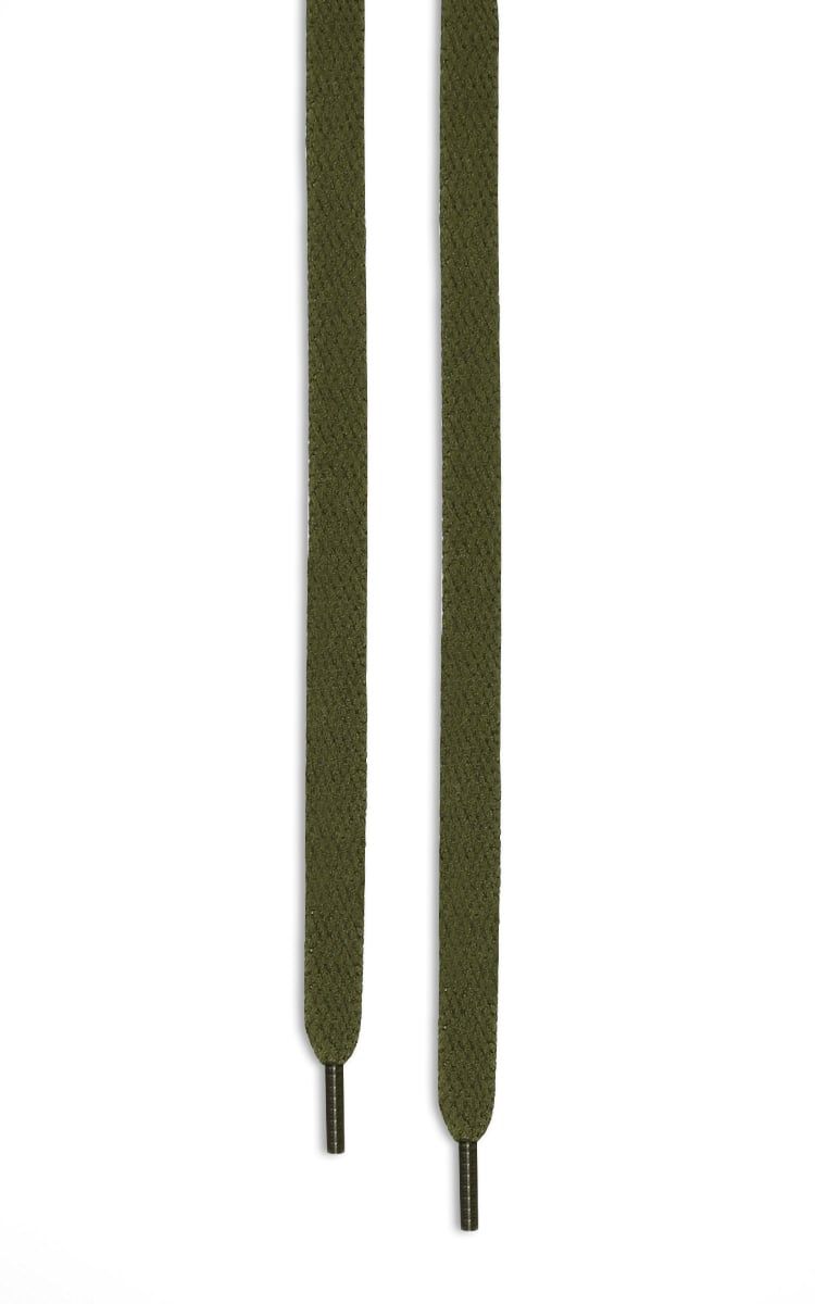 Flat Shoelaces In Dark Green