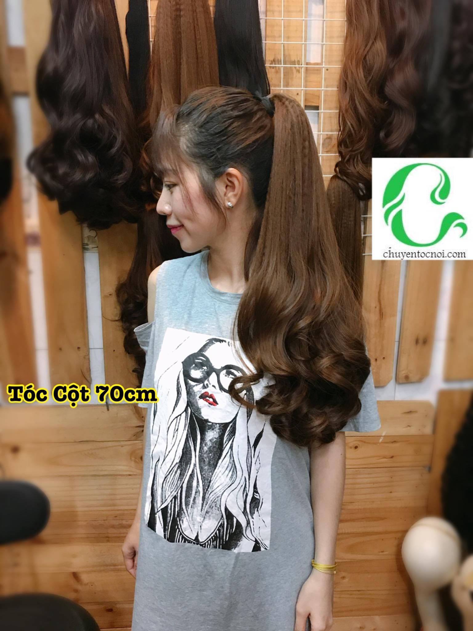 Tóc Cột Xoăn Đuôi