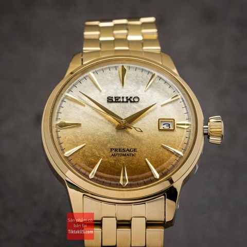 Đồng hồ nam cao cấp Seiko Presage 'Beer Julep' Cocktail SRPK46 Made in Japan SRPK46J1