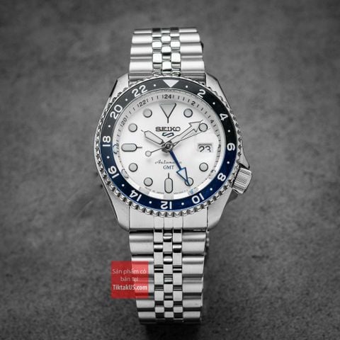 Đồng hồ nam Seiko 5 Sport automatic GMT SSK033 dây Jubilee Made in Japan SSK033J1