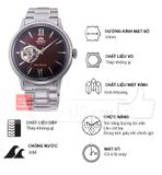 Đồng hồ đeo tay nam dây kim loại  Orient Automatic Bambino open heart Helios RA-AG0027Y10B