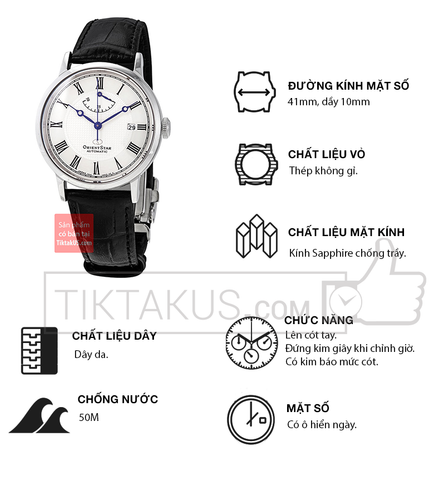 Đồng hồ nam Orient Star elegant RE-AU0002S00B Made in Japan Tiktakus