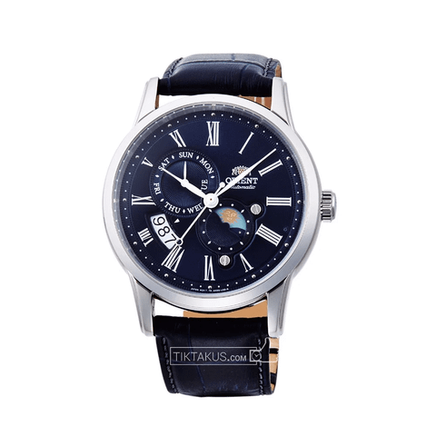 Đồng hồ nam dây da Orient Sun and Moon Gen 3 RA-AK0011D30B ( RA-AK0011D10B )