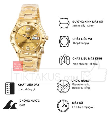 Đồng hồ nam dây thép Seiko 5 sport SNZ460J1 - MADE IN JAPAN