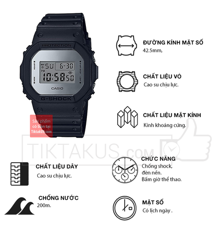 Đồng hồ CasioG-shock chính hãng DW5600BBMA-1