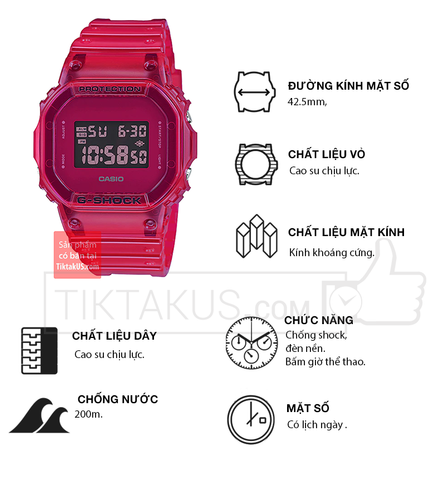 Đồng hồ CasioG-shock chính hãng DW5600BSB-4