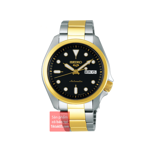 SRPE60K1 - Đồng hồ nam Seiko 5 Sport 2020 dây thép Demi Gold size 39mm chống nước 100m