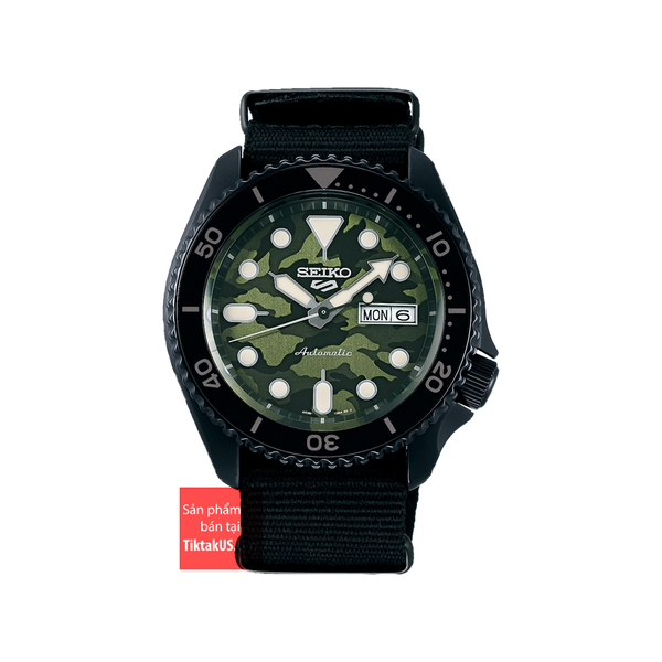 Đồng hồ nam Seiko 5 Sport SRPJ37K1 Black Editon dây NATO