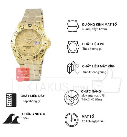 ng h nam Seiko 5 sport SNZB26J1 MADE IN JAPAN Tiktakus