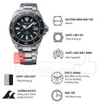 Đồng hồ nam SEIKO King Samurai  PROSPEX SRPE35K1 kính sapphire chống nước lặn 200m  bezel Ceramic