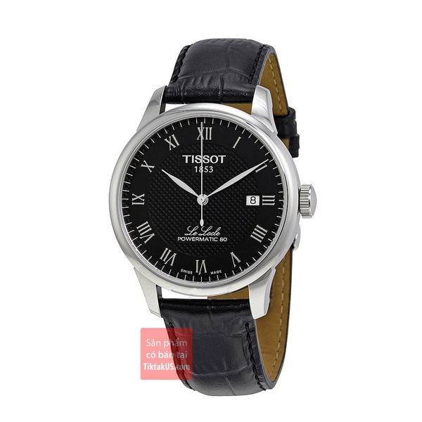 Đồng hồ đeo tay nam Tissot Le dây da Locle T006.407.16.053.00 ( đen)