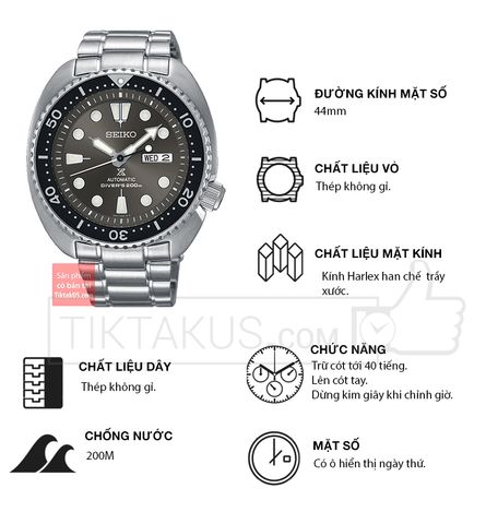 Đồng hồ nam dây sắt SEIKO PROSPEX SRPC23K1
