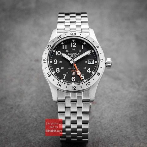 Đồng hồ nam Seiko 5 quân đội GMT 2024 SSK023J1 Made in Japan size 39.5 mm 4R34 automatic SSK023