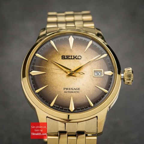 Đồng hồ nam cao cấp Seiko Presage 'Beer Julep' Cocktail SRPK48 Made in Japan SRPK48J1