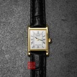 Đồng hồ nữ Seiko mạ vàng mặt vuông SWR054 tank máy quartz SWR054P1