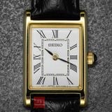 Đồng hồ nữ Seiko mạ vàng mặt vuông SWR054 tank máy quartz SWR054P1