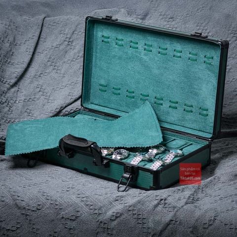 Vali đựng đồng hồ du lịch Travel case xanh lá