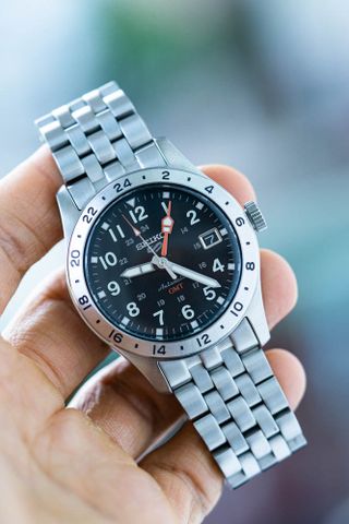 Đồng hồ seiko automatic cũ Seiko 5 quân đội GMT 2024 SSK023K1 size 39.5 mm 4R34 automatic ( SSK023) like new
