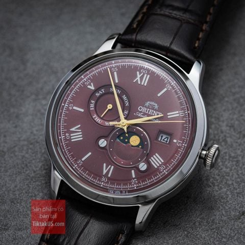 Đồng hồ đeo tay nam Orient Sun and Moon RA-AK0807R30B size 41.5mm