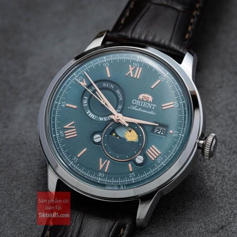 Đồng hồ đeo tay nam Orient Sun and Moon RA-AK0805E30B size 41.5mm