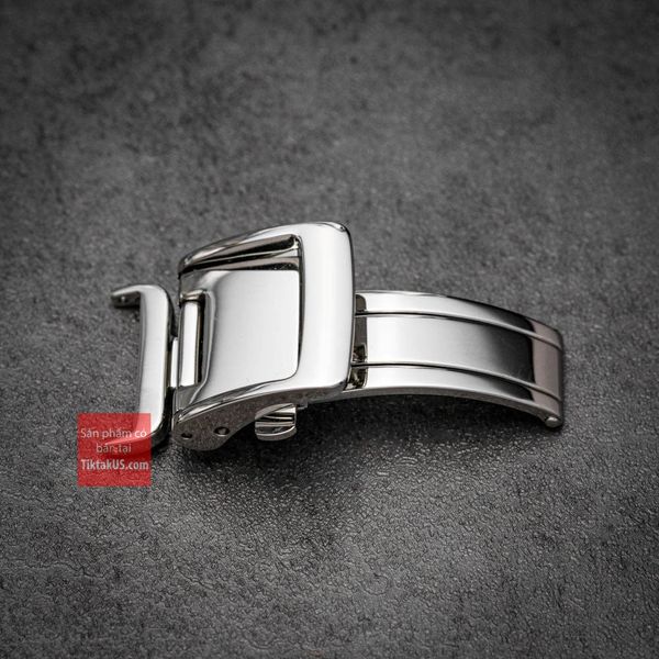 Khoá gập giấu dây thép không gỉ 316L một gấp như zin size 16mm - 18mm, seko presage, orien star
