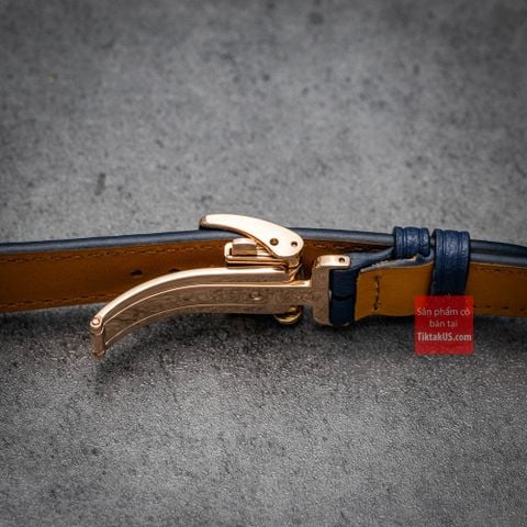 Khoá gập giấu dây thép không gỉ 316L một gấp như zin màu VÀNG HỒNG size 16mm - 18mm, seko presage, orien star