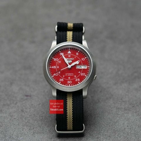 Dây vải NATO Nylon  style quân đội màu đen sọc tu.do