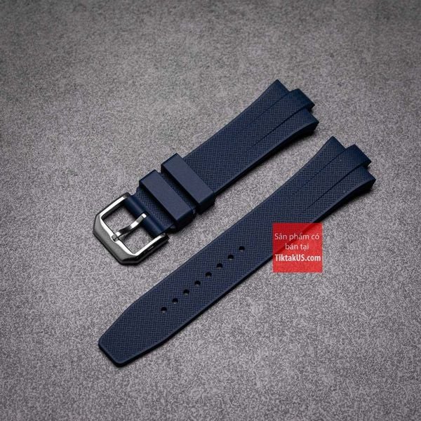 Dây đồng hồ Citizen Tsuyosa cao su cao cấp FKM chốt thông minh Premium màu xanh dương