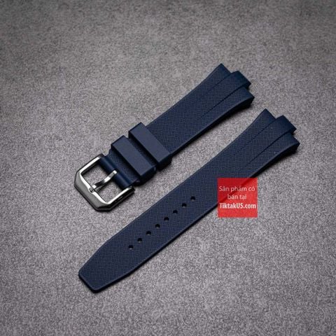 Dây đồng hồ Citizen Tsuyosa cao su cao cấp FKM chốt thông minh Premium màu xanh dương