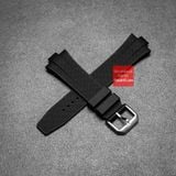 Dây đồng hồ Citizen Tsuyosa cao su cao cấp FKM chốt thông minh Premium màu đen