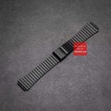 Dây đồng hồ dây thép  không gỉ 316 18mm cho đồng hồ casio world time màu đen