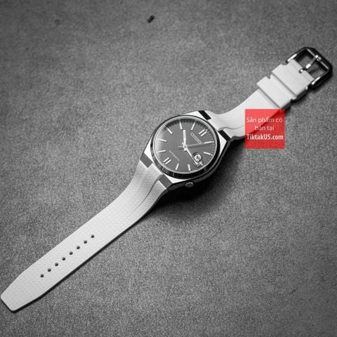 Dây đồng hồ Citizen Tsuyosa cao su cao cấp FKM chốt thông minh Premium màu trắng