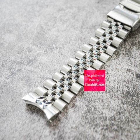 Dây Jubilee đặc cao cấp cho seiko alpinist, seiko 5 sport quân đội  sarb017, spb121, spb212, SPB159 size 20mm - endlink đặc thép không gỉ