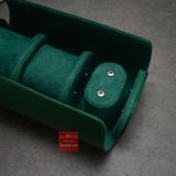 Hộp đựng đồng hồ du lịch 3 ngăn  Vintage Travel case xanh lá