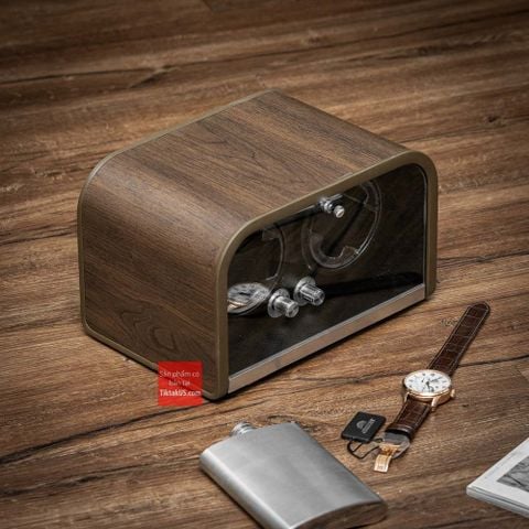 Hộp đựng xoay đồng hồ tự động automatic watch winder 2 ngăn