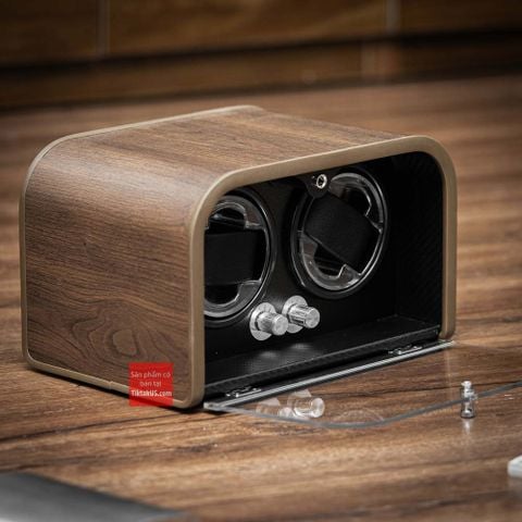 Hộp đựng xoay đồng hồ tự động automatic watch winder 2 ngăn